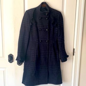 Diane von Furstenberg Simyonette cotton/wool blend Double Breasted Coat.